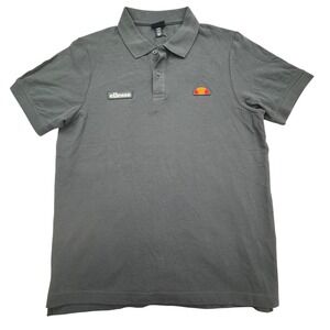 Ellesse Polo Shirt Mens XL Navy Blue Montura Pique Logo 100% Cotton NWT